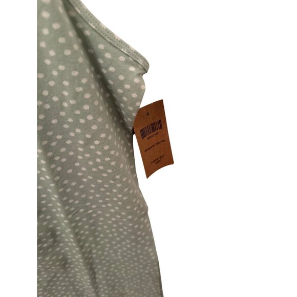 NWT Duluth Trading Co. Women's mint and white polka dot tank top size M - Picture 2 of 3